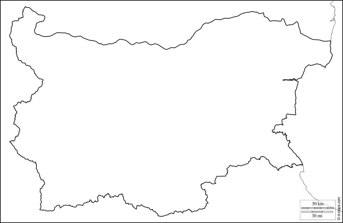 mapa Bułgaria mapa plan