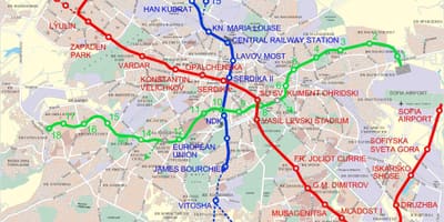 Mapa Bułgarii metra