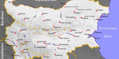 Bułgaria mapie 