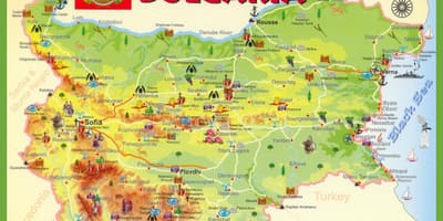 Bułgaria atrakcje turystyczne mapa