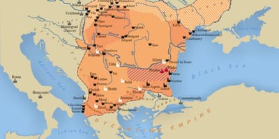 Mapę Bułgarskie królestwo