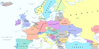 Na mapie Europy w Bułgarii
